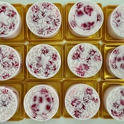 วุ้นทับทิมกรอบกะทิอบควันเทียน