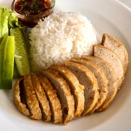 ข้าวหมูยอทอด