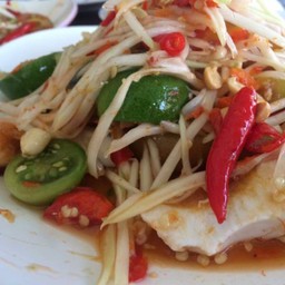 ตำปูปลาร้า ไข่เค็ม