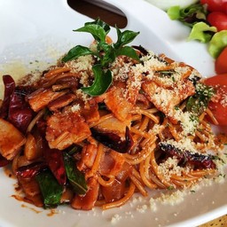 สปาเก็ตตี้สไปซี่เบคอน