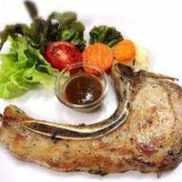 สเต็กหมู พ๊อตช็อป พริกไทยดำ