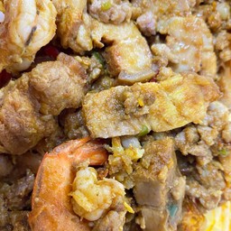 ผัดพริกแกง หมู ราดข้าว