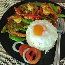 เครื่องแกงซีฟู้ด+ราดข้าว