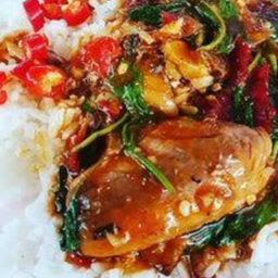 ข้าวกะเพราปลากระป๋อง ( พิเศษ1แถม1 )