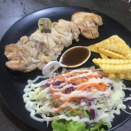 สเต็กไก่พริกไทดำ