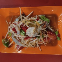 ตำปูปลาร้ากุ้งสด
