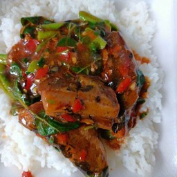 กระเพราปลากระป๋อง