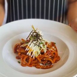 วีแกนยำเต้าหู้งาสไตล์เกาหลี