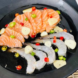 มอนดอง&กุ้งดอง (มอน 100 กรัม กุ้ง 5 ตัว)