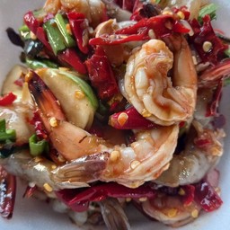 ตำกุ้งสุก