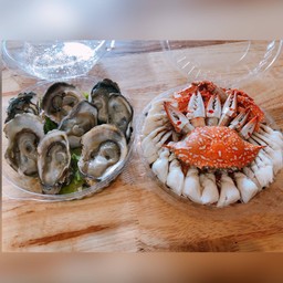 ปูม้านึ่งแกะพร้อมทานxหอยนางรมทรงเครื่อง ลดทันที30บาท