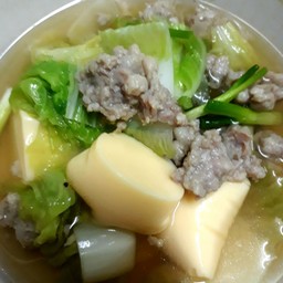 ต้มจืดหมูสับเต้าหู้ไข่