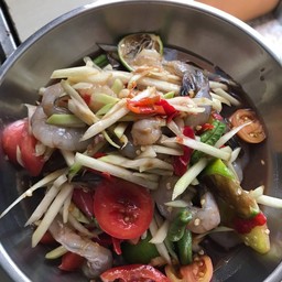 ตำกุ้งสด