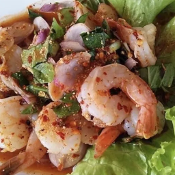 ลาบกุ้งสด