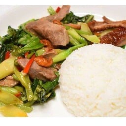 คน้าราดข้าวเลือกเนื้อสัตว์