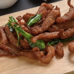 หมูแดดเดียวทอด