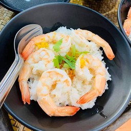 ข้าวต้มแห้ง กุ้ง