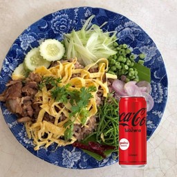 ข้าวคลุกกะปิ + โค้กซีโร่