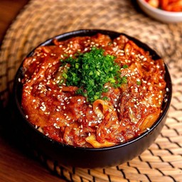 ข้าวเนื้อออสเตรเลียผัดโคชูจัง