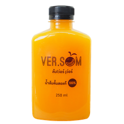 น้ำส้มคั้นสดแท้ 100% (250 ml)