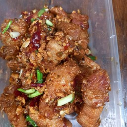 หมูสามชั้นคั่วพริกเกลือ