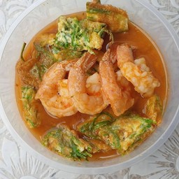 แกงส้มชะอมกุ้ง คีโต