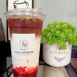 strawberry milk coffee สตอเบอรรี่นมสดเอสชอต