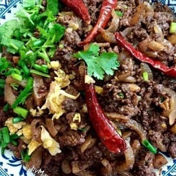 ลาบเคั่วหมูสุก(อาหารเหนือ)