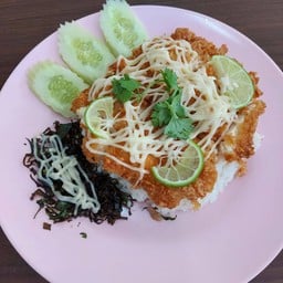 ข้าวไก่กรอบครีมมะนาว