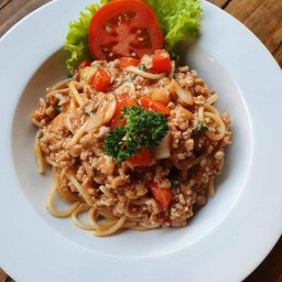 สปาเก๊ตตี้ผัดซอสหมู