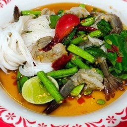 ร้านยำกุ้งสด ร้านลูกชิ้นยืนกิน บุรีรัมย์แท้ 400/210 ซ6 หมู่บ้านมณีรินปาร์คบางพระ