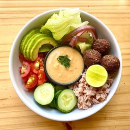 Falafel vegan bowl
