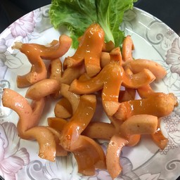 ไส้กรอกหนังกรอบทอด 5 เส้น