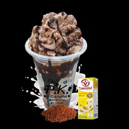 โกโก้นมถั่วเหลืองปั่นเจ
