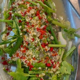 ปลากระพงนึ่งมะนาว