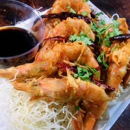 กุ้งทอดซอสมะขาม