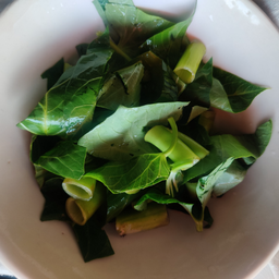 ผักบุ้งลวก