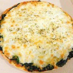 P12พิซซ่าบางกรอบ ผักโขมอบชีส