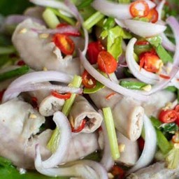 ยำไส้อ่อนหมู
