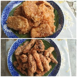 ฝักทองทอด + กล้วยตากทอด