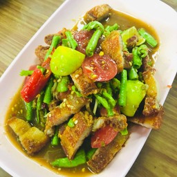 ตำถั่วหมูกรอบ