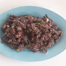 ก้อยคั่ว เนื้อ ขม