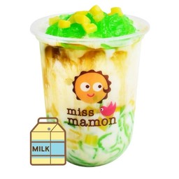 ลอดช่องสิงคโปร์น้ำตาลโตนด สูตรนมสด