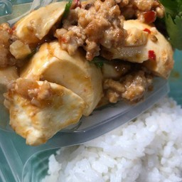ข้าวหมูสับไข่เค็ม