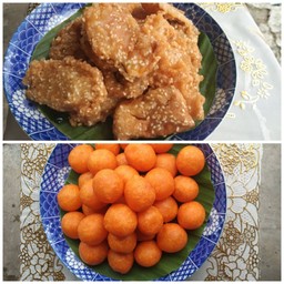 ฝักทองทอด + ไข่นกกระทาทอด