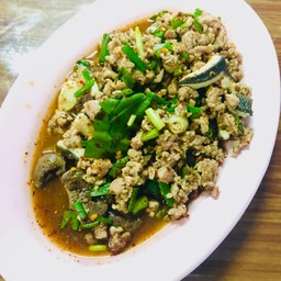 ลาบเนื้อสุก