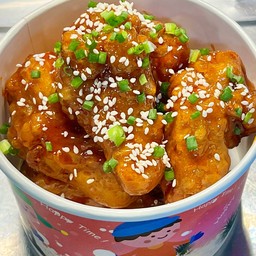 ไก่ทอดเคลือบชอสเกาหลีแบบไม่เผ็ด L