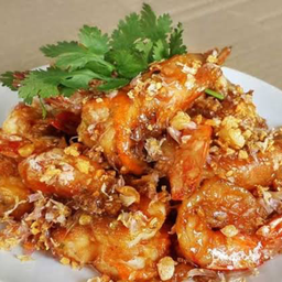 กุ้งทอดกระเทียม (เป็นกับข้าว)