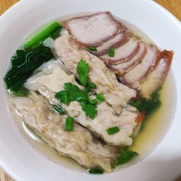 เกี๊ยวกุ้งหมูแดง(แห้งหรือน้ำ)