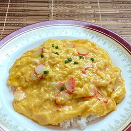 ข้าวไข่ข้น(ใส่ปูอัด)